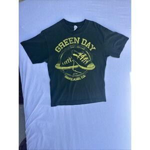Vintage ALSTYLE T-Shirt Men Dark Green Sz M GREEN DAY Oakland Chucks Establish